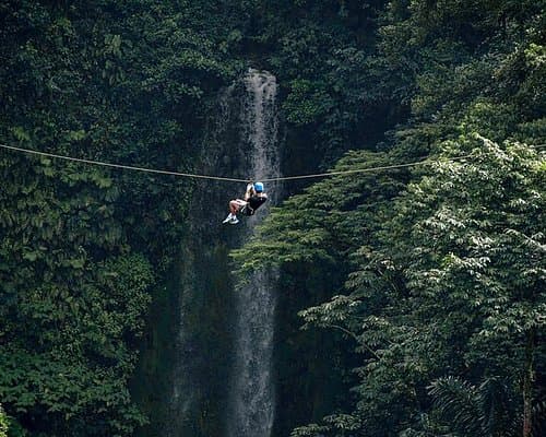 Zipline Adventure Over La Fortuna Waterfall